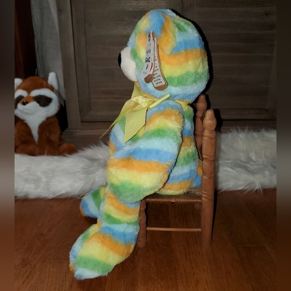 GANZ Sunshine Striped Plush Bear NWT - Picture 5 of 13